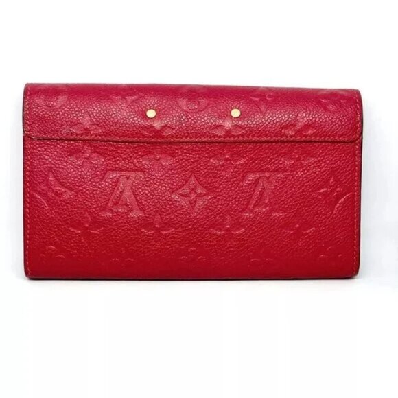 Auth LOUIS VUITTON Portefeuille Metis Scarlet Empreinte Wallet 350-092524 - Picture 2 of 5